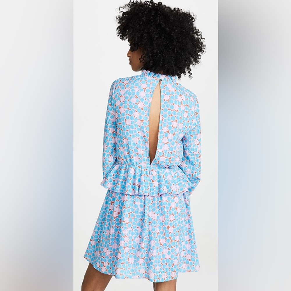 NWT STINE GOYA Christie checkered dress open back weeding guest brunch size XS - Picture 5 of 12